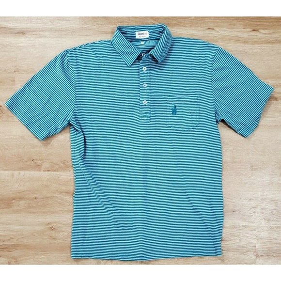 johnnie-O Other - Johnnie-O Mens Wilshire Blue Striped Polo Shirt S